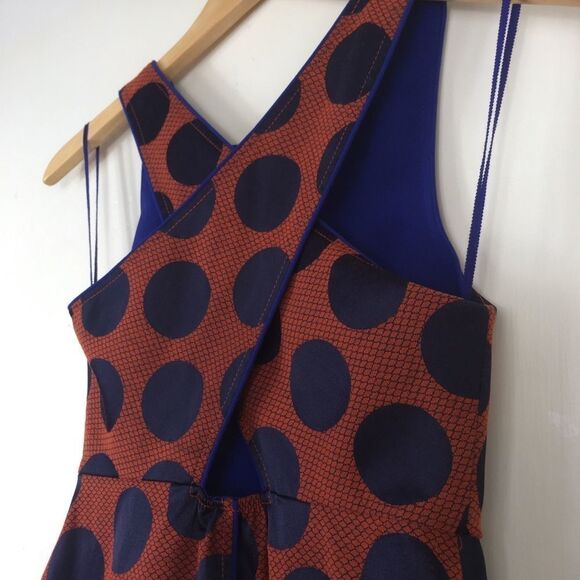 Maeve Polka Dot Rockin Dress Fit and Flare 0P - Picture 8 of 9